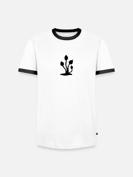 magic mushroom - Männer Kontrast-T-Shirt - Weiß/Schwarz