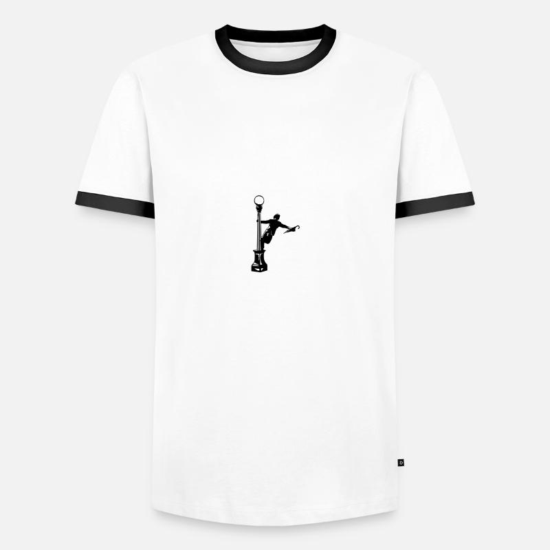 Singing - Männer Kontrast-T-Shirt - Weiß/Schwarz