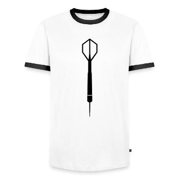 Dart - T-shirt contrasté Homme - blanc/noir - Devant - AI Model Female 172 light (172cm) & AI Model Male 178 dark (178cm)