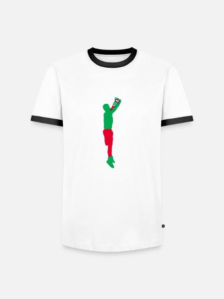 Alcool - T-shirt contrasté Homme - blanc/noir