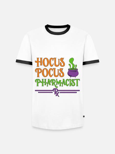 Pharmacist Halloween - Men's Ringer Shirt - white/black
