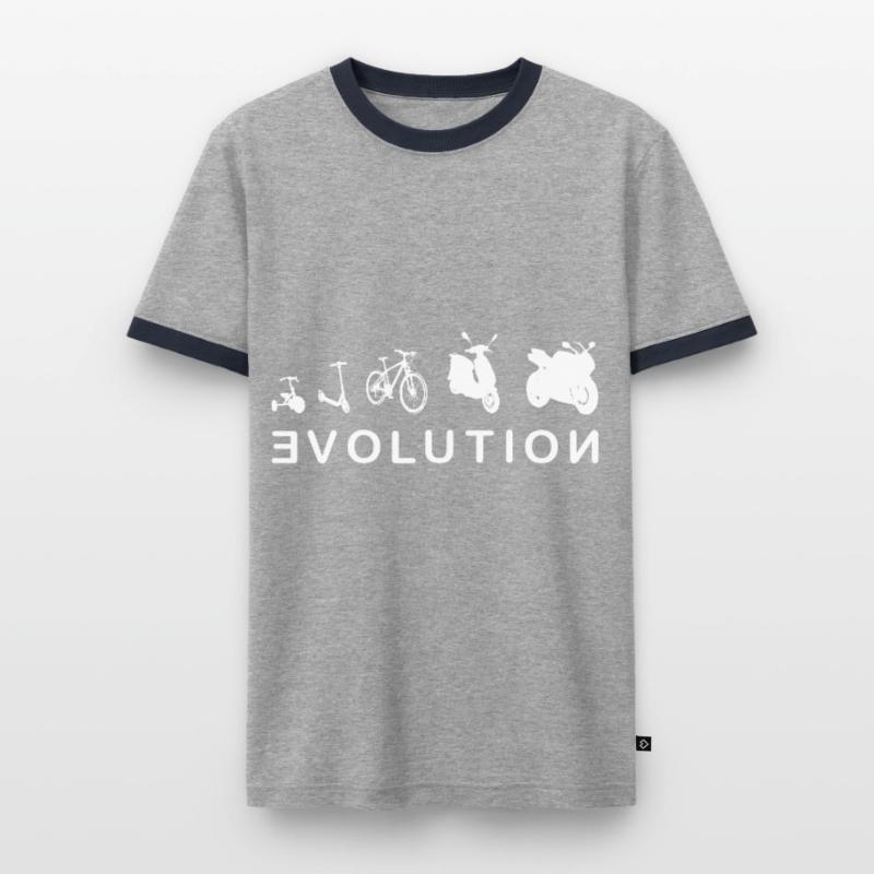 Evolution Biker 2- Evolution d'un Biker 2.0 T-shirt contrasté Homme