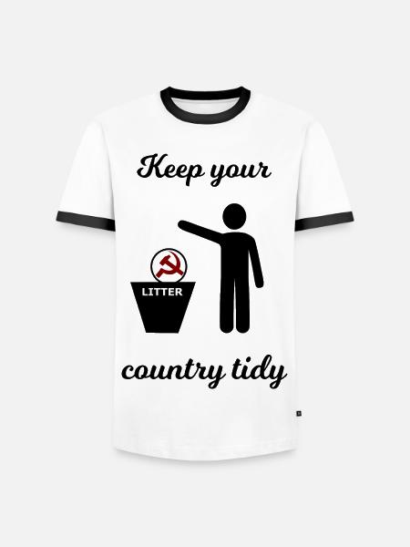 Socialism and Capitalism Funny - Men's Ringer Shirt - white/black