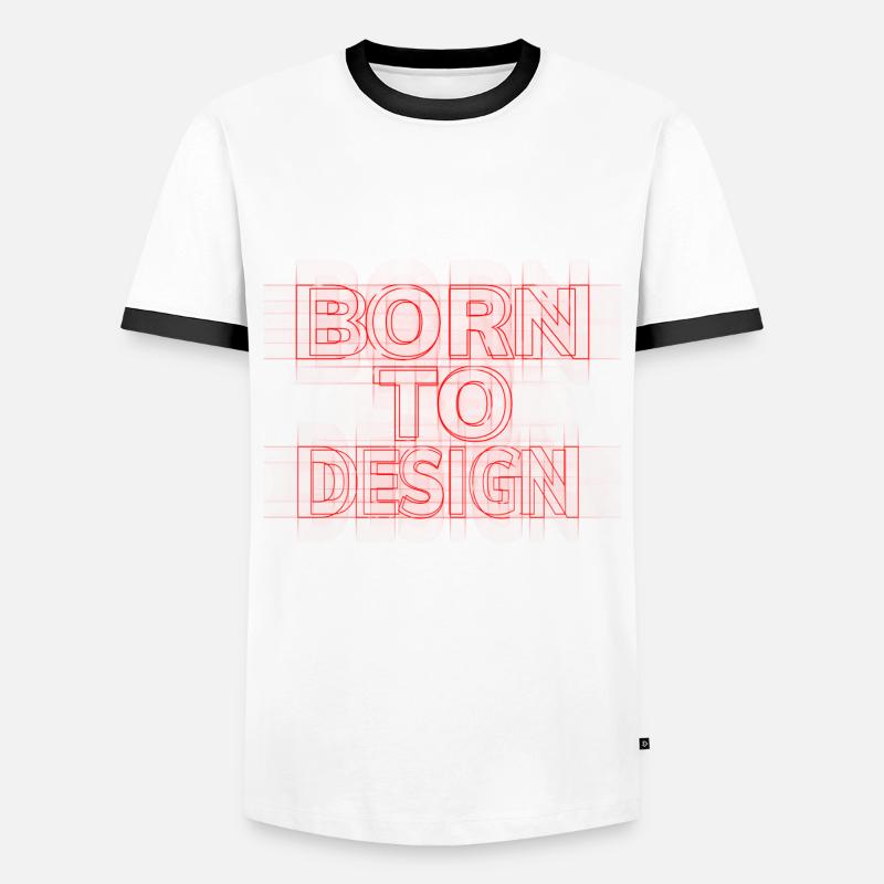 ARCHITECT GIFT IDEA - Men's Ringer Shirt - white/black