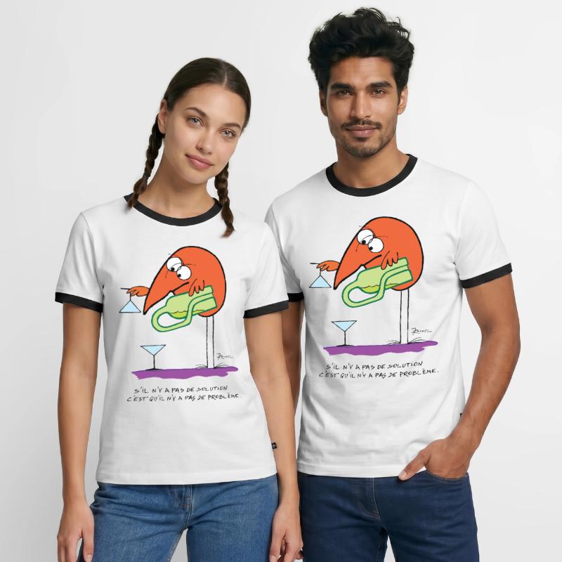 No solution no problem Men's Ringer Shirt