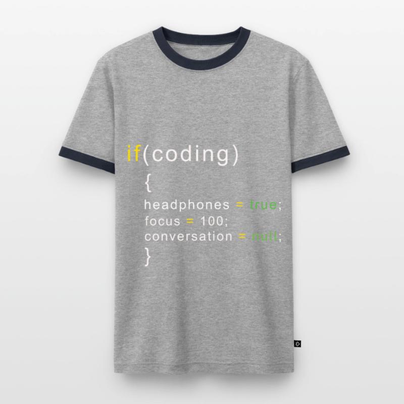 Coder coding Men's Ringer Shirt