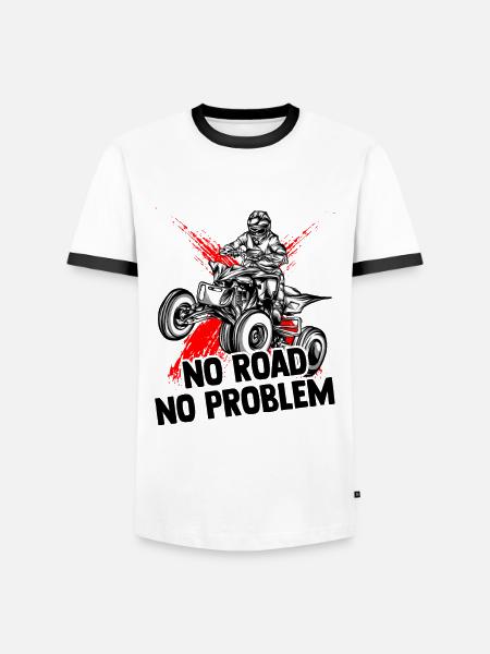 Quad - T-shirt contrasté Homme - blanc/noir