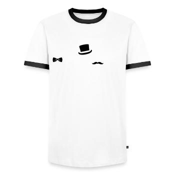 Husband Loading Hochzeit Verlobung Zukünftiger Ehe - Männer Kontrast-T-Shirt - Weiß/Schwarz - Vorne - AI Model Female 172 light (172cm) & AI Model Male 178 dark (178cm)