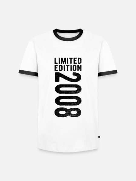 limited edition 2008 - Men's Ringer Shirt - white/black