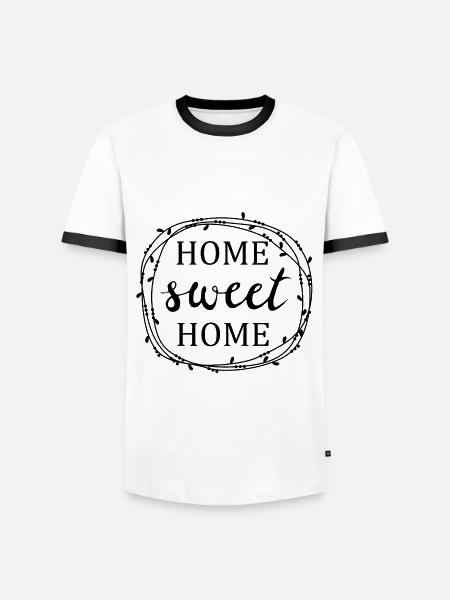 home sweet home - Men's Ringer Shirt - white/black