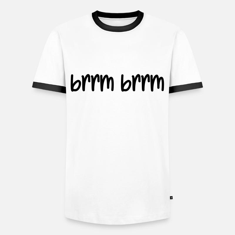 brrm brrm - Männer Kontrast-T-Shirt - Weiß/Schwarz