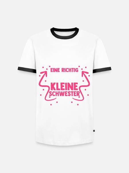 Geschwister Schwestern Schwester - Männer Kontrast-T-Shirt - Weiß/Schwarz