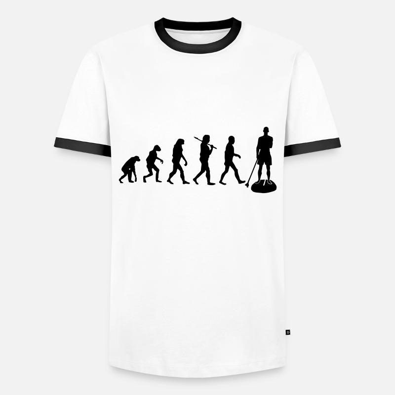 Cadeau évolution SUP - T-shirt contrasté Homme - blanc/noir