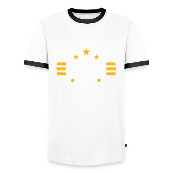 Si tu n'as pas de Patrick ta vie - Cadeau Patrick - T-shirt contrasté Homme - blanc/noir - Devant - AI Model Female 172 light (172cm) & AI Model Male 178 dark (178cm)