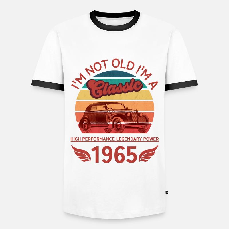 Ich bin nicht alt - Männer Kontrast-T-Shirt - Weiß/Schwarz