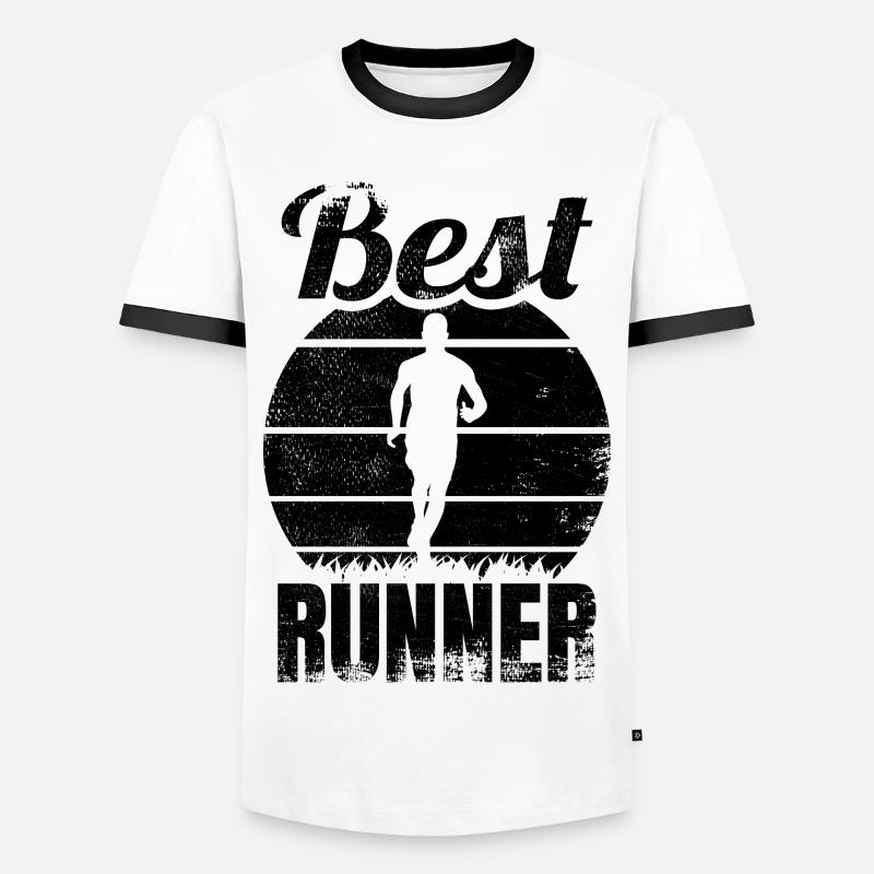 Bishop - Men's Ringer Shirt - white/black