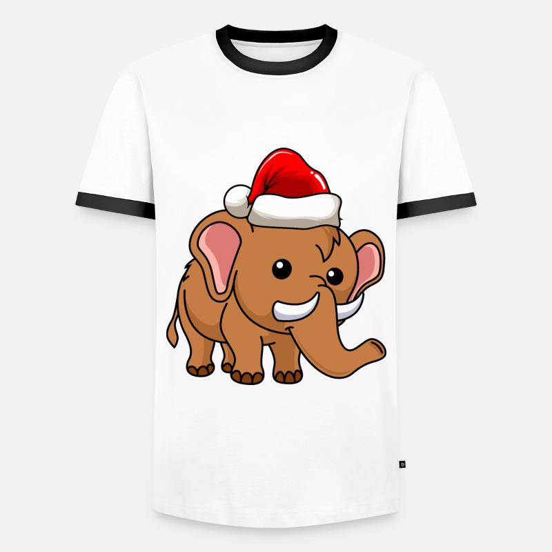 Mammut Comic Noël - T-shirt contrasté Homme - blanc/noir