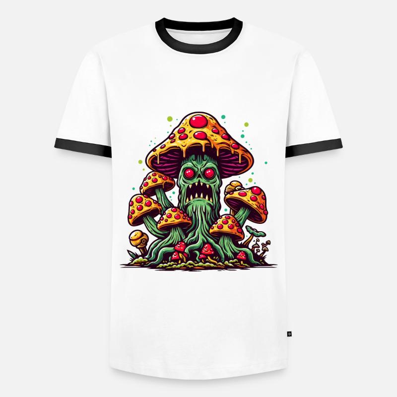 Mutter des Pilzes - Männer Kontrast-T-Shirt - Weiß/Schwarz