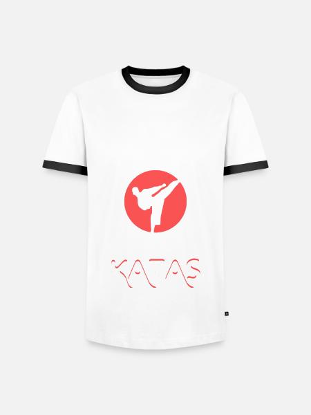 Karaté - katas - T-shirt contrasté Homme - 