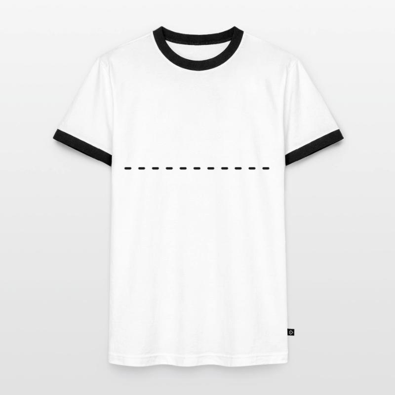 Dashed underscore to design yourself Men's Ringer Shirt