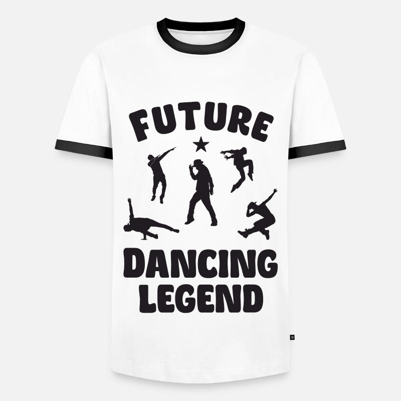 Future Dancing Legend - Men's Ringer Shirt - white/black