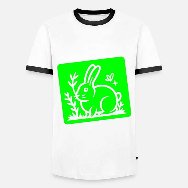 Easter Bunny Easter - Men's Ringer Shirt - white/black