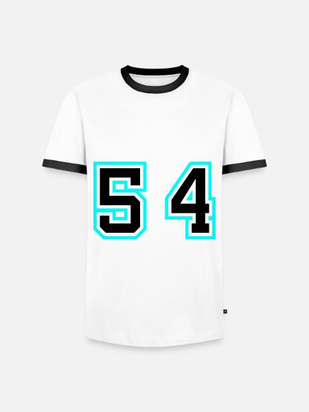 54 Symbole numérique - T-shirt contrasté Homme - blanc/noir