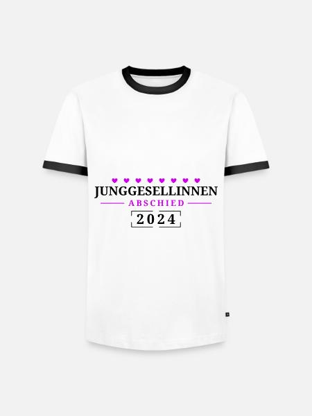 Jga 2024 Junggesellinnenabschied - Männer Kontrast-T-Shirt - Weiß/Schwarz