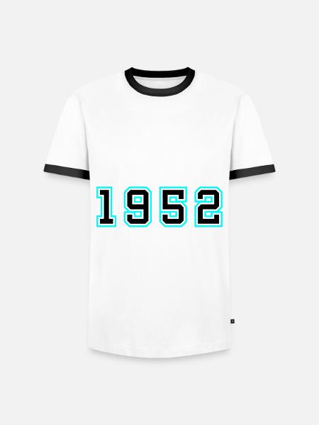 1952 Year Birthday - Men's Ringer Shirt - white/black