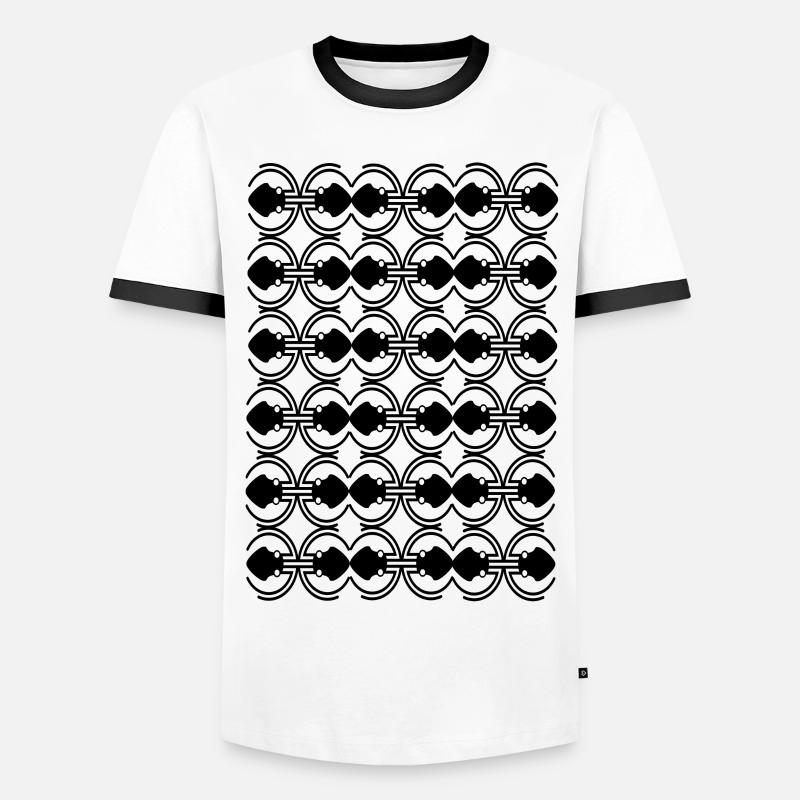 Fancy - Men's Ringer Shirt - white/black