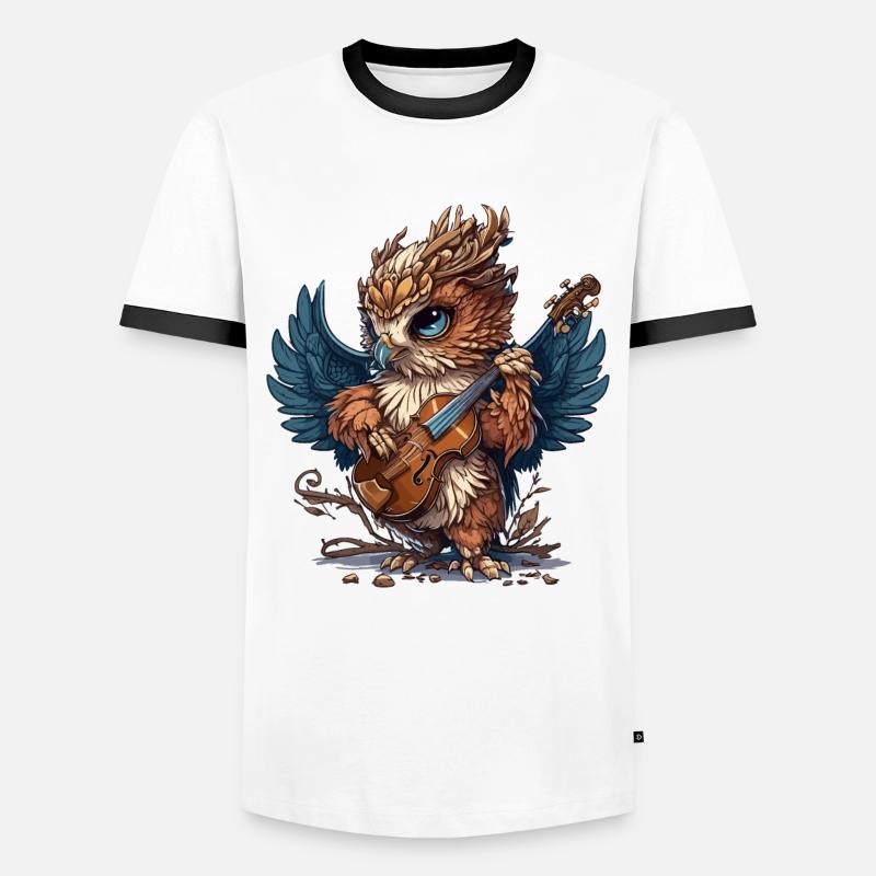 Classical Griffin - Men's Ringer Shirt - white/black