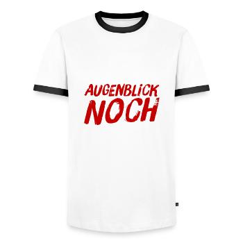 Moment - Männer Kontrast-T-Shirt - Weiß/Schwarz - Vorne - AI Model Female 172 light (172cm) & AI Model Male 178 dark (178cm)