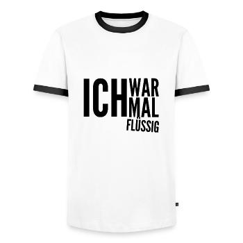 ohne Moos nix los - Männer Kontrast-T-Shirt - Weiß/Schwarz - Vorne - AI Model Female 172 light (172cm) & AI Model Male 178 dark (178cm)