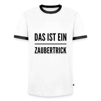 ich mag Magie - Männer Kontrast-T-Shirt - Weiß/Schwarz - Vorne - AI Model Female 172 light (172cm) & AI Model Male 178 dark (178cm)
