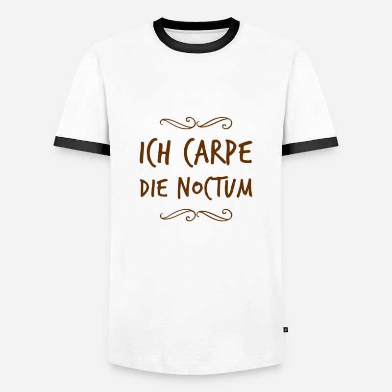 ich bin eine Nachteule - Männer Kontrast-T-Shirt - Weiß/Schwarz