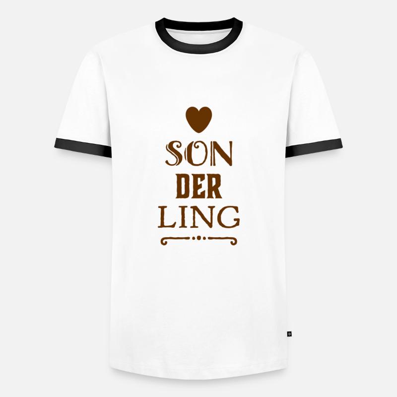 ich bin ein Sonderling - Männer Kontrast-T-Shirt - Weiß/Schwarz