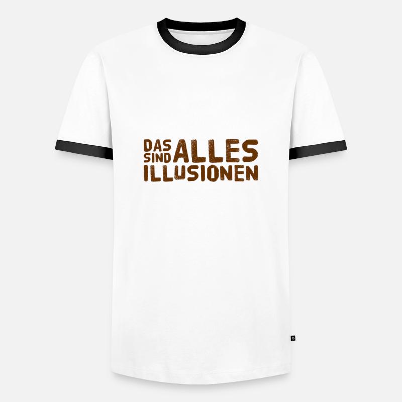 We are deceived - Men's Ringer Shirt - white/black