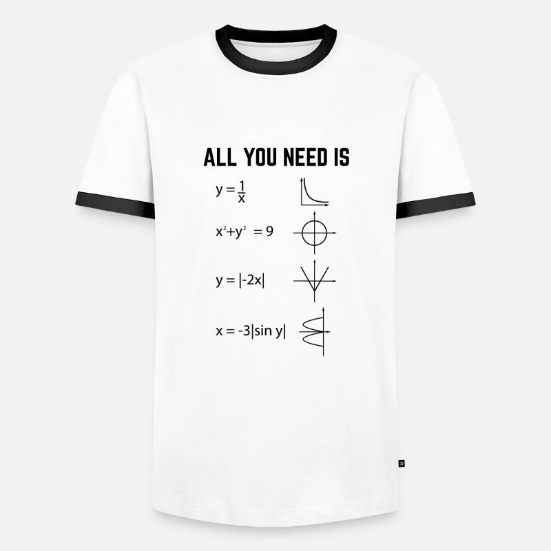 Mathematicians | Students Math Math Gift - Men's Ringer Shirt - white/black