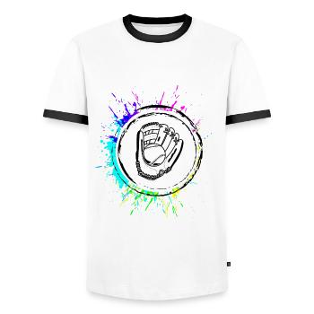 Pfanne Kochen Bunt Koch - Männer Kontrast-T-Shirt - Weiß/Schwarz - Vorne - AI Model Female 172 light (172cm) & AI Model Male 178 dark (178cm)