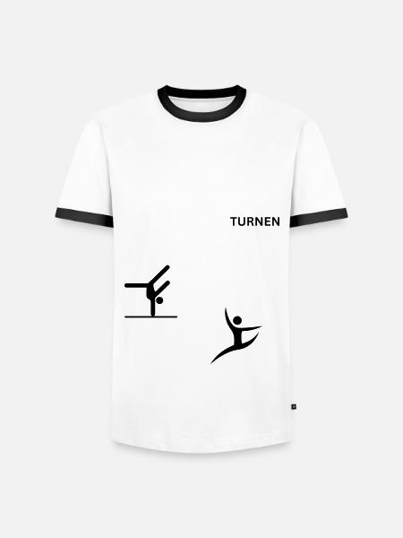 Turnen - Männer Kontrast-T-Shirt -