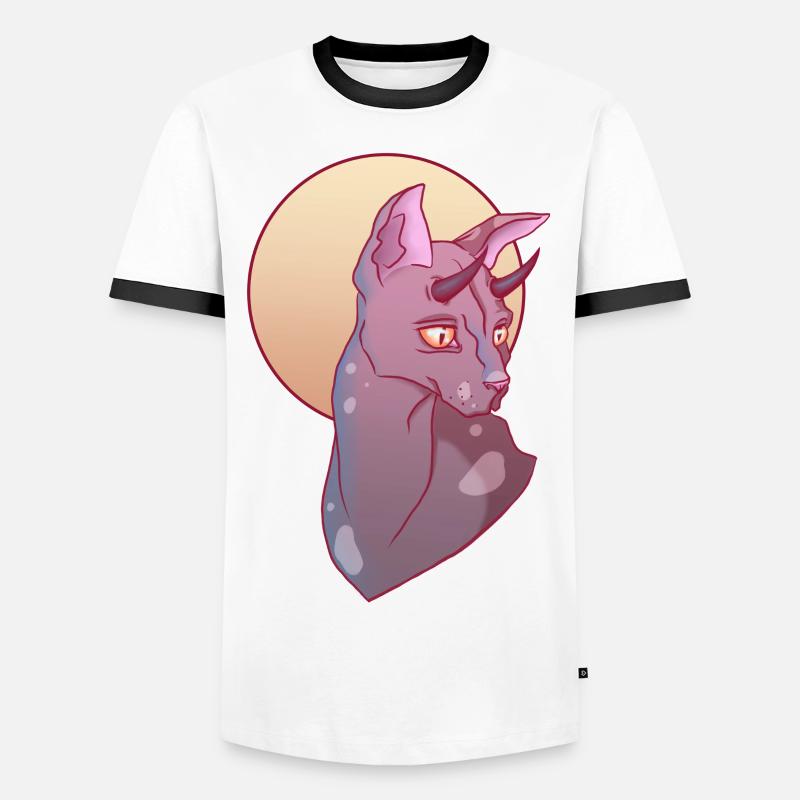 little devil - Männer Kontrast-T-Shirt - Weiß/Schwarz