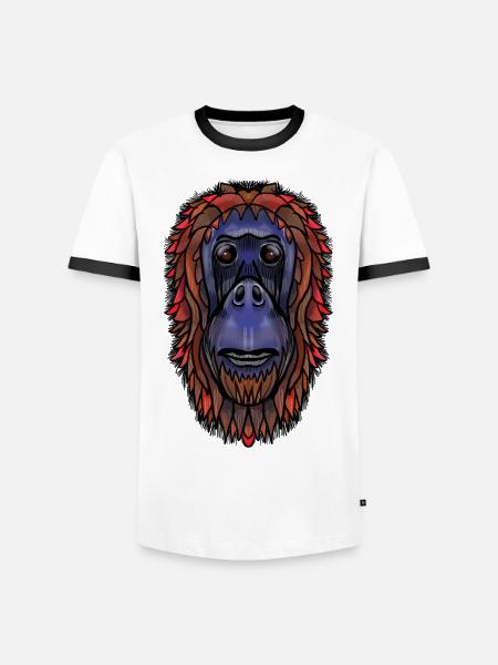Butler by Jon Ball - Men's Ringer Shirt - white/black