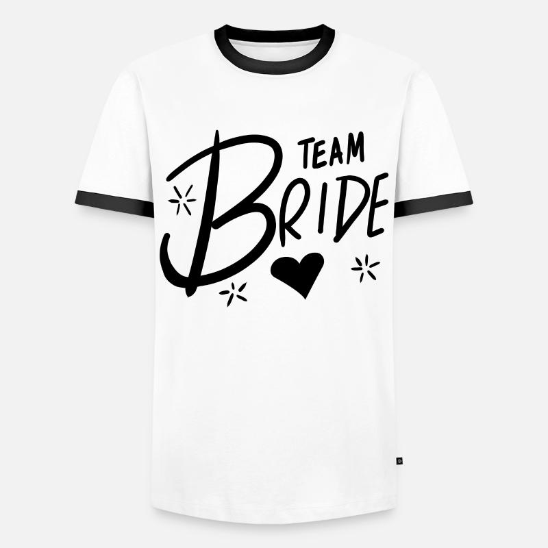 Team Bride - Men's Ringer Shirt - white/black