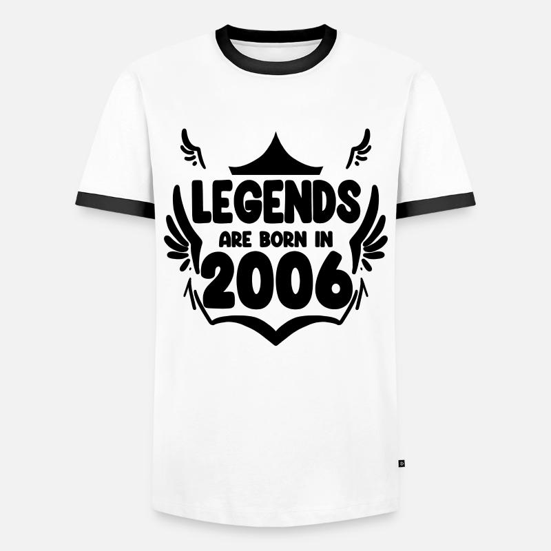 2006 - Men's Ringer Shirt - white/black