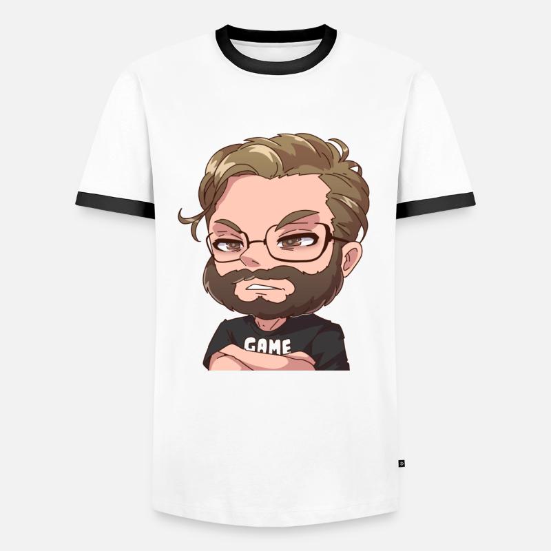 Genervter Manny - MĂ€nner Kontrast-T-Shirt - WeiĂ/Schwarz