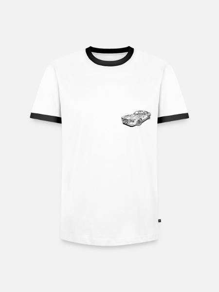 Classic Car - Men's Ringer Shirt - white/black