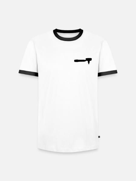 Her er de endelige metadata for dine minimalis - Herre kontrast-T-shirt - hvid/sort
