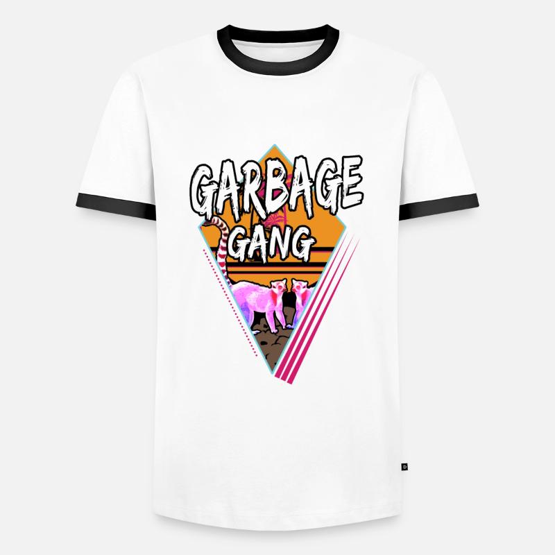 Garbage gear - Men's Ringer Shirt - white/black