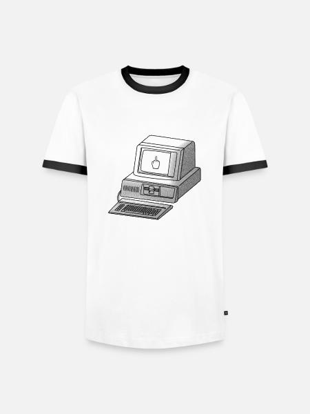 cyberpunk hackfleisch - Männer Kontrast-T-Shirt - Weiß/Schwarz