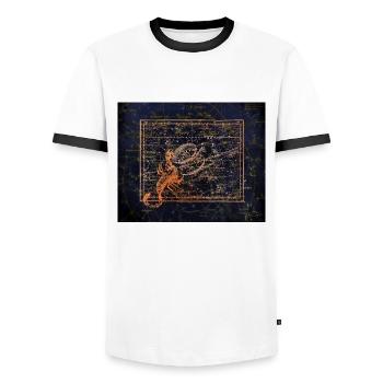 Scorpion - T-shirt contrasté Homme - blanc/noir - Devant - AI Model Female 172 light (172cm) & AI Model Male 178 dark (178cm)